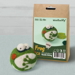 Needle Felting Kit - Frog - from WoolBuddy at The Loopy Ewe