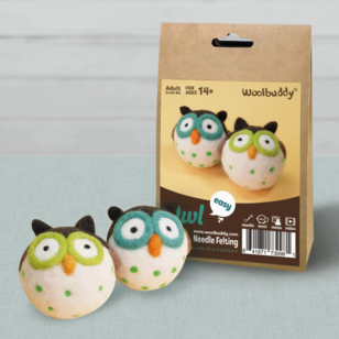 Needle Felting Kit - Owls - from WoolBuddy at The Loopy Ewe