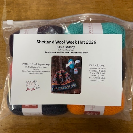 Shetland Wool Week Hat, Birsie Beanny by Helen Robertson at The Loopy Ewe