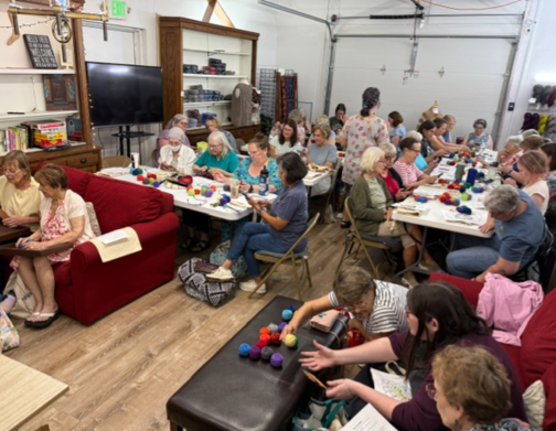 Color theory seminar with Shannon Dunbabin of Cascade Yarns at The Loopy Ewe