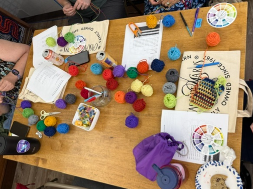 Color theory seminar with Shannon Dunbabin of Cascade Yarns at The Loopy Ewe