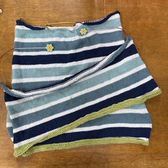 Astrid by Quail Studio knit with Mode at Rowan Cotton DK at The Loopy Ewe
