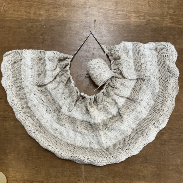 Bram-Top by Ellen Ferderer knit using Feza Alp Natural at The Loopy Ewe