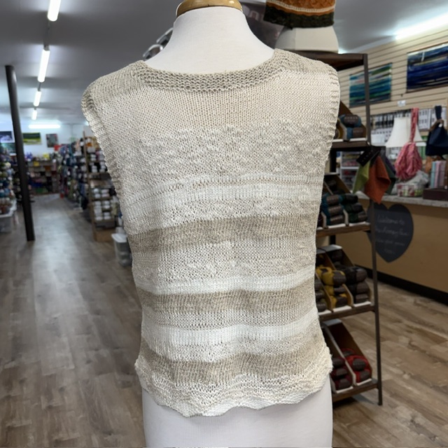  Bram-Top by Ellen Ferderer knit using Feza Alp Natural at The Loopy Ewe