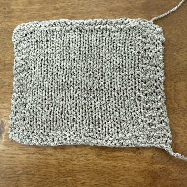 Swatch for the Boho Flower Top by Yeon Hwa Lee using CaMaRose Lovetand