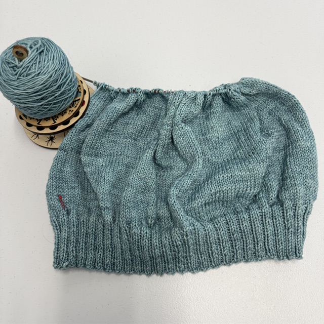 Moon Moth by Natalie Meredith knit using The Uncommon Thread Merino DK at The Loopy Ewe
