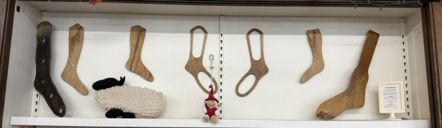Sock Blockers on display at The Loopy Ewe!