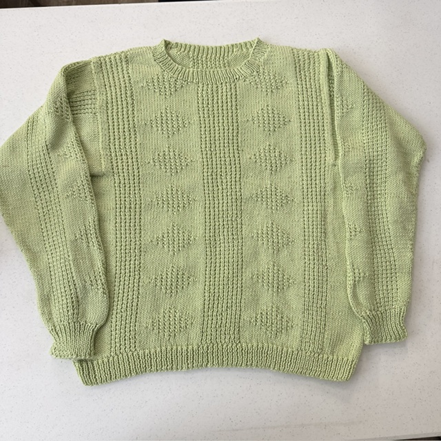 Crystal's sweater made using Cascade Ultra Pima at The Loopy Ewe