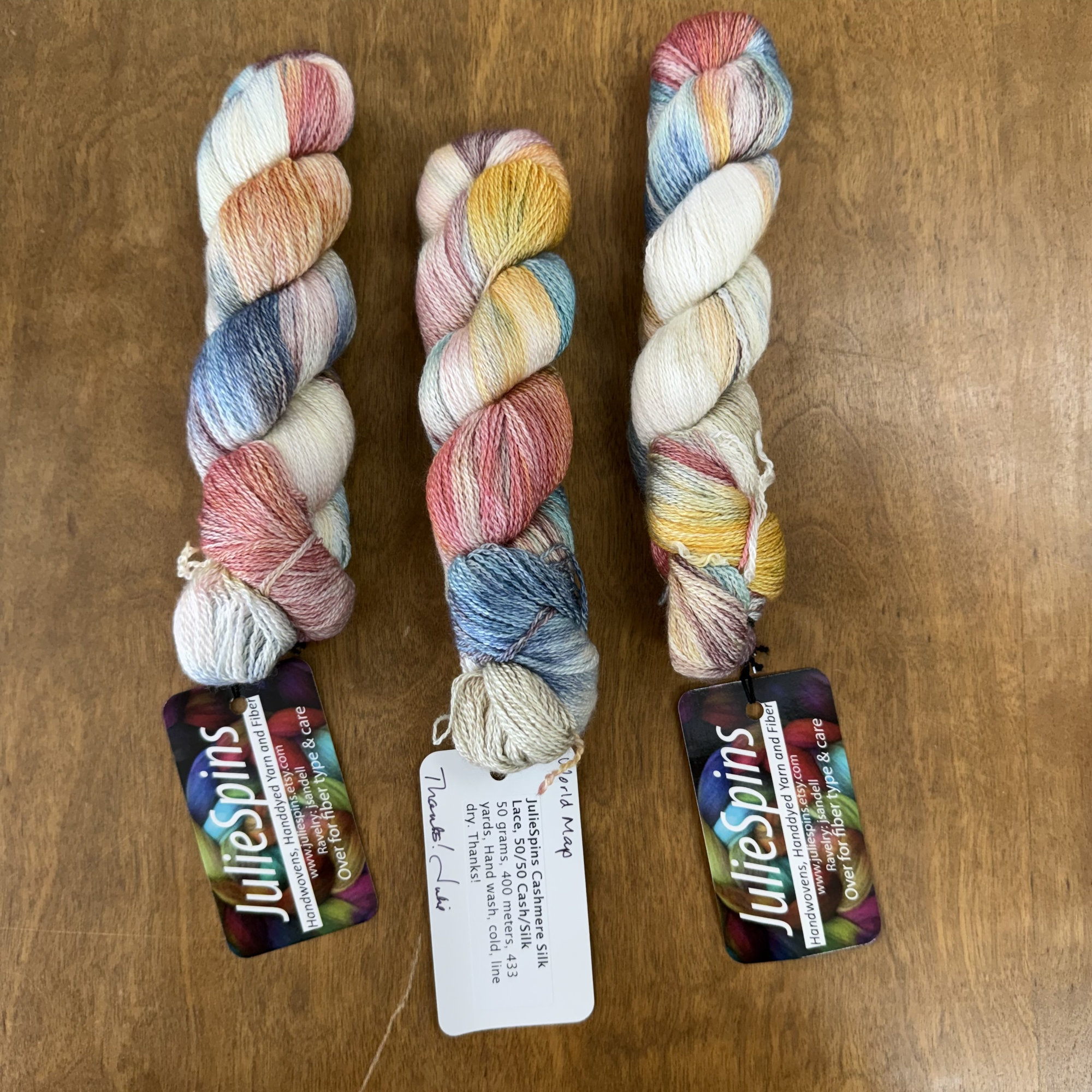 JulieSpins Cashmere Silk Lace at The Loopy Ewe