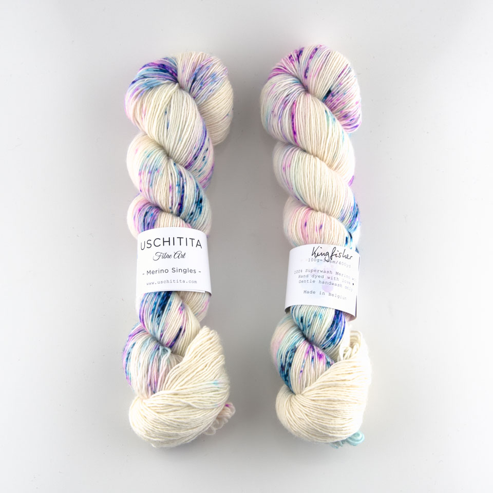 Uschitita Merino Singles in color Kingfisher at The Loopy Ewe