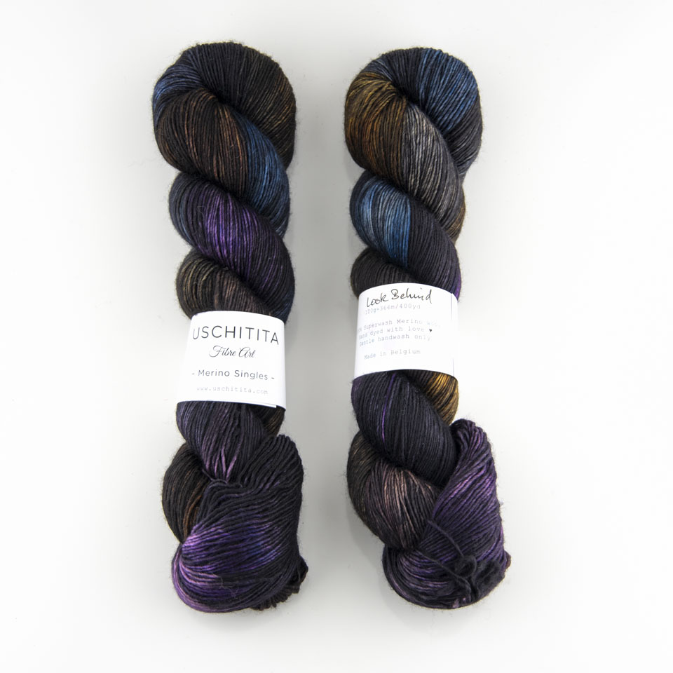 Uschitita Merino Singles in color Look Behind at The Loopy Ewe